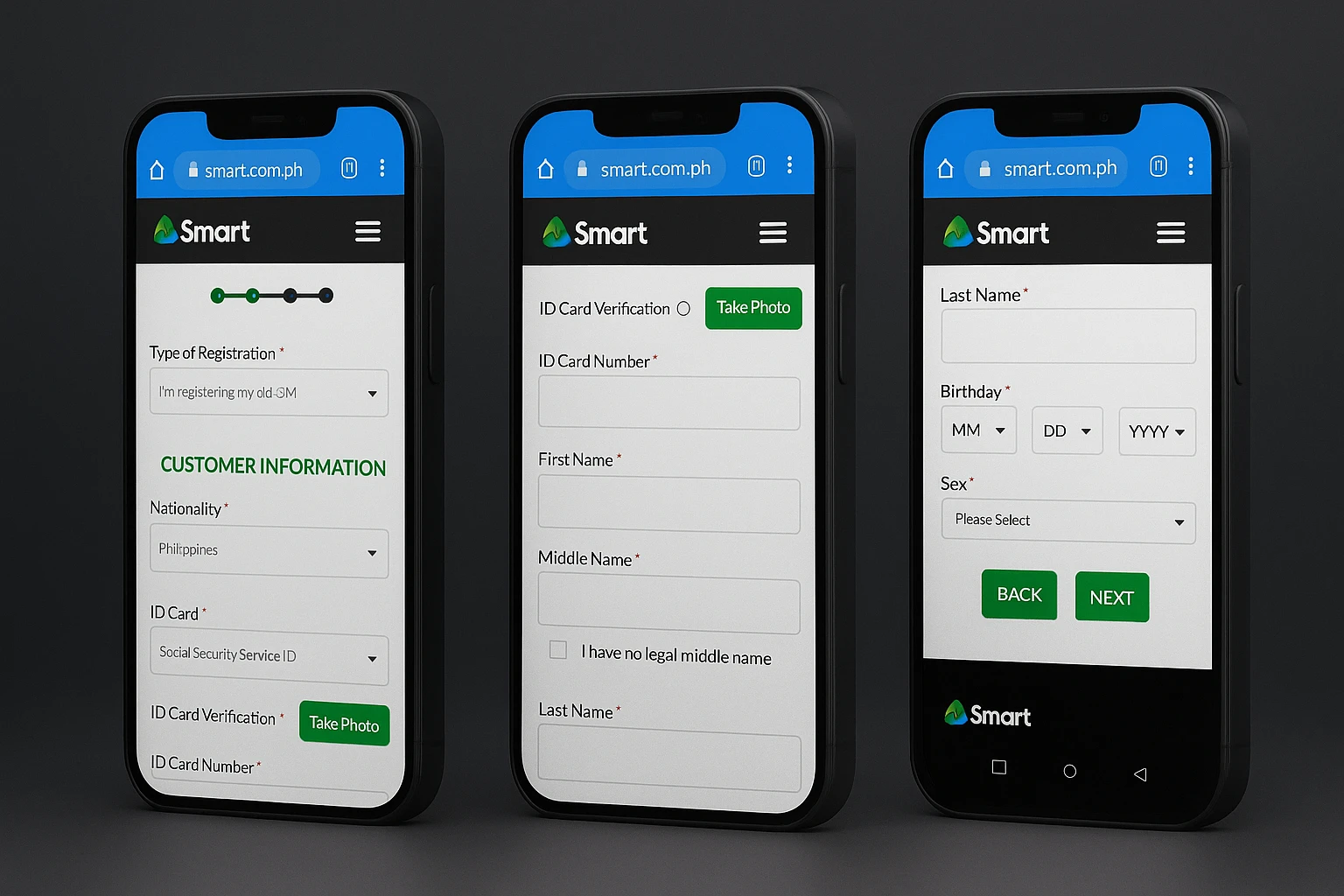Sim Registration Smart Link